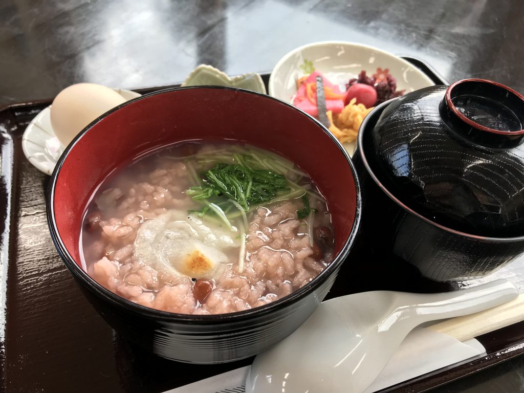 小豆粥 里の駅大原